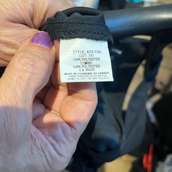 Annex brand black elegant jumpsuit with outer skirt size Med - Picture 6 of 8